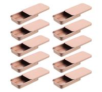 Amosfun 10 Pièces Boîte D'entraînement Couvercle Coulissant en Métal | Compacte et Résistante à L’usure, pour Perruche et Perroquet, Usage Extérieur, Voyage, Favorise le Lien