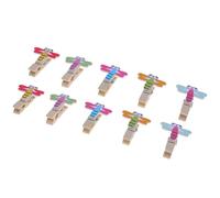 Amosfun 10 PièCes Clips Photo Libellule en Plastique Multicolore Titulaires De Photos Animaux IdéAl pour DéCoration Artisanat Et Collages Familiaux