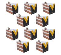 Amosfun 10 Pièces Coffrets Présents sans Colle en Papier Triangulaires Pliables Structure Épaisse pour Diplômes pour Desserts et Bonbons Lors de Cérémonies Scolaires