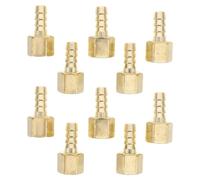 Amosfun 10 Pièces Connecteur de Débitmètre de Co2 en Métal, Raccord de | Joints D’étanchéité Inclus, Surface Lisse, Compatible, pour Fermentation et Culture en Laboratoire