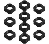 Amosfun 10 Pièces Écrou de Fixation pour Support de Téléphone de Voiture sur Grille D'aération, Bague de Serrage pour Support de Voiture à Visser, Plastique Noir, Compatible Chargeurs