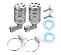 Amosfun 10 Pièces Kit Valve Flotteur Inox Automatique Régulation Deau pour Bassin Pisciculture Abreuvoir Piscine