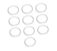 Amosfun 10 pièces Lot de Boîtes Pétri Verre Borosilicaté Transparentes Épaisses pour Culture Cellulaire Expérimentations Scolaires et Résistantes