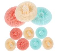 Amosfun 10 pièces Lot de Éponges Réutilisables Fibres Végétales pour Vaisselle Anti-Rayures Colorés Nettoyants Polyvalents pour Cuisine et Casseroles Couleur Aléatoire Couleur Aléatoire