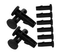 Amosfun 10 Pièces Lot Goupilles de Charnière pour Couvercle de Poubelle Fixation Plastique Rotative pour Couvercles Poubelles Extérieures Accessoires Remplacement pour Parcs Rues et Écoles