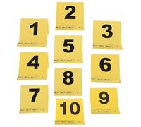 Amosfun 10 Pièces Plaques de Marquage des Preuves Lot avec Échelle pour Identification Précise et Facile à Utiliser sur Site Matériau