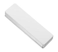Amosfun 10 Pièces Plaques Nomines Acier Inoxydable Poli pour Bureau Portes et Vêtements Support Gravure Laser pour Employés Étudiants et Événements