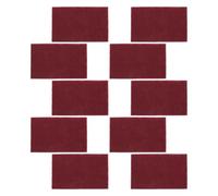 Amosfun 10 Pièces Tapis de Ponçage Manuel Rouge 7, 9x4, 7 Pouces en Coton