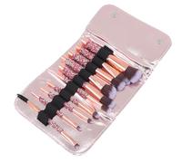 Amosfun 10 Pinceaux de Maquillage Strass pour Poudre et Blush, Ensemble Professionnel D’outils de Beauté du Visage, Kit Maquillage Polyvalent pour Usage Quotidien et Voyage, Livraison