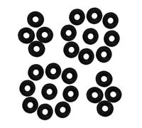 Amosfun 100 Pièces Anneaux Dérapants Caoutchouc Noir pour Bracelets et Bijoux Accessoires DIY Sécurisés et