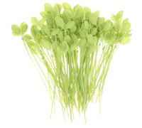 Amosfun 100 Pièces Attaches de Câble en Nylon Forme Feuille Vertes, Clips Câbles Autobloquants Faciles à Utiliser pour Jardinage et Maison