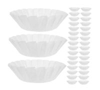 Amosfun 100 Pièces Basque Cake Liners Round Oilproof Parchment Paper For Baking Mini Cakes Muffins Air Fryer Disposable Greaseproof Liners