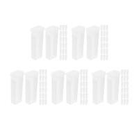 Amosfun 100 Pièces Boîte de Rangement pour Lames de Microscope, 5 | Séparateurs Renforcés, Couvercle à Fente Numérotée, Compatibilité, Archivage Méthodique