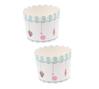 Amosfun 100 Pièces Caissettes Pâtisserie Moyennes Jetables Moules à Cupcakes Papier Résistants Chaleur pour Cuisson Caissettes Cake Cup Papier Alimentaire pour Muffins et Desserts