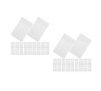 Amosfun 100 Pièces Carte à Puce D’accès Vierge PVC Blanc pour Badges | Compatibilité, Signal Stable, Déploiement Simple, pour Terminaux de Présence et Cartes-clés Hôtelières