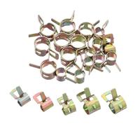 Amosfun 100 Pièces Pinces à Ressort Ensemble De Colliers De Serrage à Ressort Collier De Serrage Cradons De Tuyaux Flexibles Pinces à Bande Métallique De Carburant