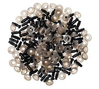 Amosfun 100 Pièces Yeux Sécurité Plastique avec Rondelles pour Amigurumi et Peluches Accessoires DIY pour Animaux Peluche Couleurs