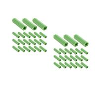 Amosfun 1000 Pièces Cheville Plastique M6 Verte pour Plaques de Plâtre, | Structure Interne Microdents, Maintien Stable et Anti-desserrage, pour Panneaux D’équipement et Coques