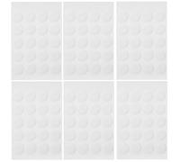 Amosfun 1000 Pièces Points Adhésifs Ronds Transparents Double Face Forte Adhérence Trace, Ruban Adhésif Double Face pour Usage Domestique et Salles de Bains