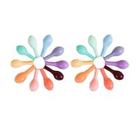 Amosfun 100Pièces Ballons Ronds Macaron Latex Décoration de Fête Colorée pour Anniversaire et Mariage Accessoires de Festival Couleurs Mélangées