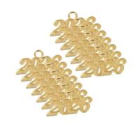 Amosfun 100pièces Lot De Breloques Année Pendentifs Pompon Pour Bracelet Fabrication Bijoux Signet Remise Diplôme