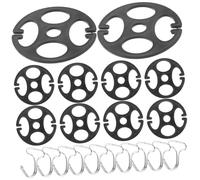 Amosfun 10pièces Crochets Métalliques pour Installation De Housses De Siège avec Plaques De Fixation Plastique Accessoires pour Protéger Et Vos Sièges Auto État
