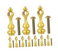 Amosfun 10pièces Embout De Poteau -Corps Connecteur Alliage De Zinc pour Armoire Verre Capuchons De Poteaux Métal pour Meubles