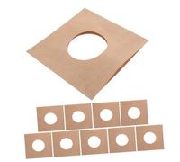 Amosfun 10pièces Lot de Pochettes pour Disques Vinyles Carton Kraft Vierges avec Pochettes Intérieures Et Extérieures