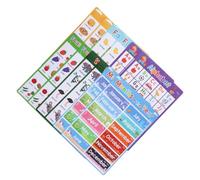 Amosfun 12 Pièces Affiches Éducatives Alphabet et Animaux pour Garçon et Filles en Papier Robuste, Design Coloré et Illustrations Engageantes pour Maternelles et Salles de Classe