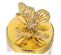 Amosfun 12 Pièces Boîtes à Bonbons Étanches avec Couvercles Boîtes Mariage Européennes pour Thé Biscuits Épices Stockage et Réutilisable de Mariage Élégantes Dorées