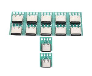 Amosfun 12 Pièces Carte de Connecteur USB-c DIY Convertisseur PCB 3.1, Alliage de Zinc, Transmission de Données Rapide, Compatible Divers Appareils pour Câbles USB Type C