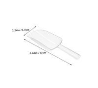 Amosfun 12 pièces Lot de à Glace Transparentes Plastique Multi-usages pour Buffet Bonbons Café Popcorn et Nourriture pour Animaux Poignée Ergonomique Confortable Légères et Portables pour
