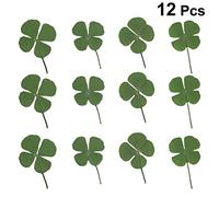 Amosfun 12 Pièces Vraie Feuille Verte Séchée Scrapbook Fleur Pressée Pics Plantes Naturelles Arrangements Floraux De Mariage Trèfle Bricolage Arrangement De Fleurs Trèfle à Quatre Feuilles