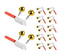 Amosfun 12pcs Canne à Pêche à Double Alarme avec Cloche Lumineuse Verte, Détection Sensible des Touches, Étanche, Accessoires Indispensables Pêche Nocturne
