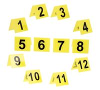 Amosfun 12pcs Marqueurs de Scènes de Crime en Acrylique de V pour Jeux de Rôle et Jeux de Loup-garou, Application Polyvalente Marquage de Numéro Pratique