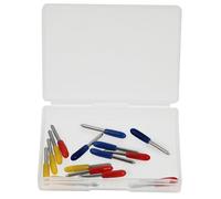 Amosfun 15 Pièces de Fraises à Graver pour Découpeuse de Lettres, Lames de Rechange 30°/45°/60° pour Découpe Vinyle, Tissu et Film Plastique - Outil de Découpe Professionnel pour Traceurs