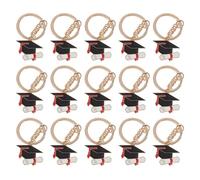 Amosfun 15 Pièces Porte-clés et Chapeau de Diplômé Porte Métal Étudiants de pour Décoration Élégante Cadeau Souvenir Pratique pour Saison des Remises de Diplômes