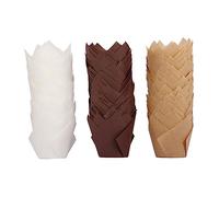 Amosfun 150 Pièces Gâteau Aux Tulipes De Cupcake Tulipe Doublures De Cuisson De Plaque De Pâtisserie Tulipe Porte-muffins Doublure De Gâteau De Mariage Papier