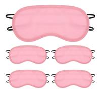 Amosfun 16 Pièces Masque de Sommeil Jetable Rose en Polyester, Cache-yeux Léger