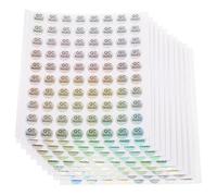 Amosfun 1600 Pièces Qc Pass Étiquettes Auto-adhésives Argenté en PVC Anti-décoloration pour Contrôle Qualité en Entrepôt Lot 1600
