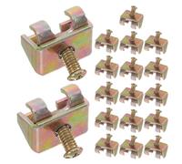 Amosfun 18 Pcs Fixation Robuste pour Ventilateur Industriel avec Écrou à Vis Corne pour Fête été Accessoire pour Grillage de Protection