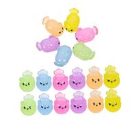 Amosfun 18 Pcs Mini Resin Ocean Animals with Glow The Dark Effect Tiny Figurines for DIY Aquarium Potted Plants and Micro Landscape Decoration
