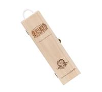 Amosfun 1pièce Boîte à Vin Vintage avec Poignée Coffret De Rangement pour Bouteille De Vin Élégant Et Pratique pour Offrir Lors De Festivals Et Événements