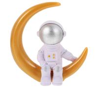 Amosfun 1pièce Figurine Astronaute Décorative pour Bureau Ornement De Lune Créatif pour Maison Décoration Élégante