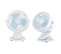 Amosfun 1pièce Mini Ventilateur Usb Portable Avec Pince Ventilateur De Bureau Silencieux Pour Lit Et Activités Extérieures Sans Batterie Design Compact Et