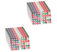 Amosfun 2 Ensembles Autocollants De Noël Autocollants De Calendrier De Compte À Rebours De Noël Autocollants De L'Avent Autocollants d'emballage Étiquettes De 20 Feuilles * 2