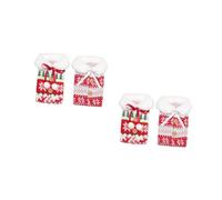 Amosfun 2 Ensembles Coffret Vin De Noël Decoration Table Noel Decoration Noel Table Couverture De Bouteille De Noël Couvercle De Bouteille De Vin Rouge 2 Pièces * 2