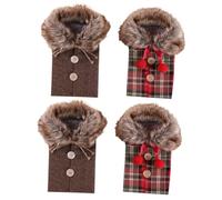 Amosfun 2 Ensembles Couvercle De Bouteille De Vin De Bouteille De Vin De Couverture De De De De De De Noël Plastique 2 Pièces * 2