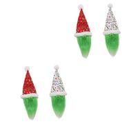Amosfun 2 Ensembles Ensemble De Bouteilles De Vin De Noël Bouteille De Noël Décors De Vin De Noël Couvre-Bouteilles Pliables Charmes De Vin De Noël Arbres De Noël Chiffon 2 Pièces * 2