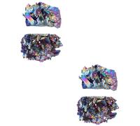 Amosfun 2 Ensembles Grappes De Cristaux Colorés Sculptures Décor À La Maison Strass Roses Gros Cristaux Amas De Quartz De Titane Correctif Strass Double Cristal Colorful 2 Pièces * 2